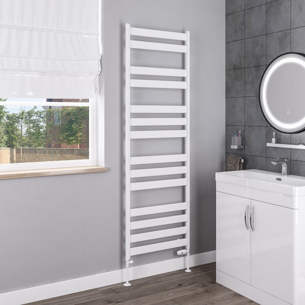 Eastbrook Pelago Matt White Towel Radiator 1800 x 600mm