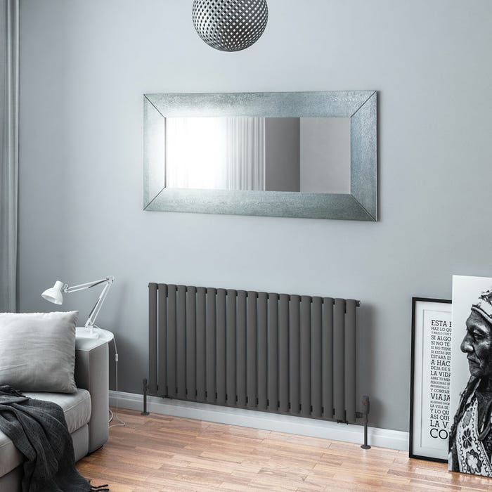 Eastbrook Tunstall Matt Anthracite Radiator 600 x 1179mm