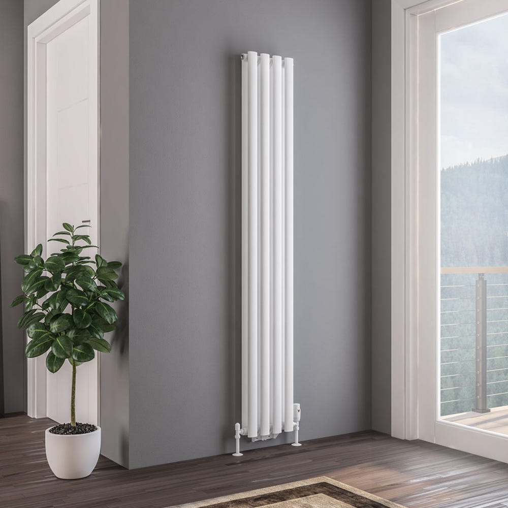 Eastbrook Tunstall Double Matt White Radiator 1800 x 280mm