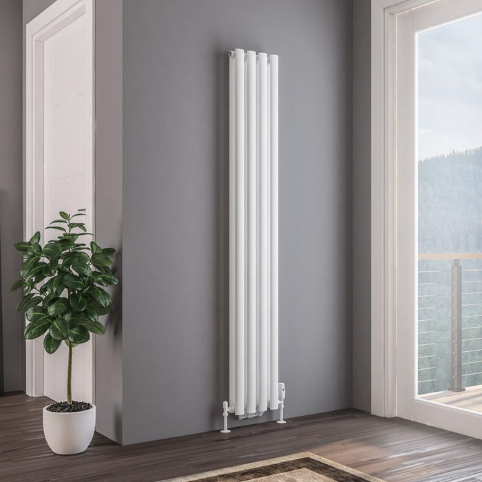 Eastbrook Tunstall Double Matt White Radiator 1800 x 280mm