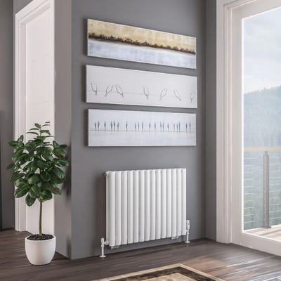 Eastbrook Tunstall Double Matt White Radiator 600 x 825mm