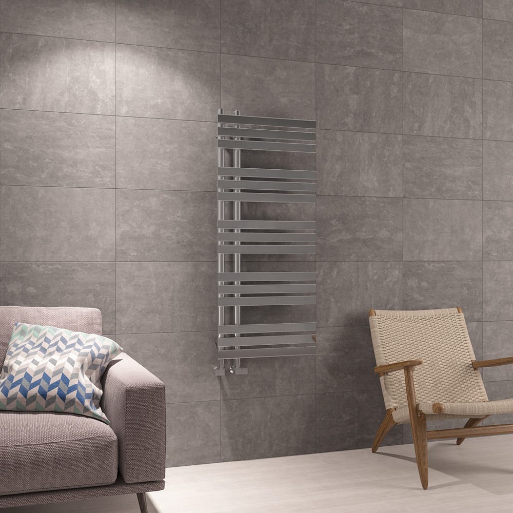 Eastbrook Leonardo Chrome Towel Radiator 1200 x 500mm