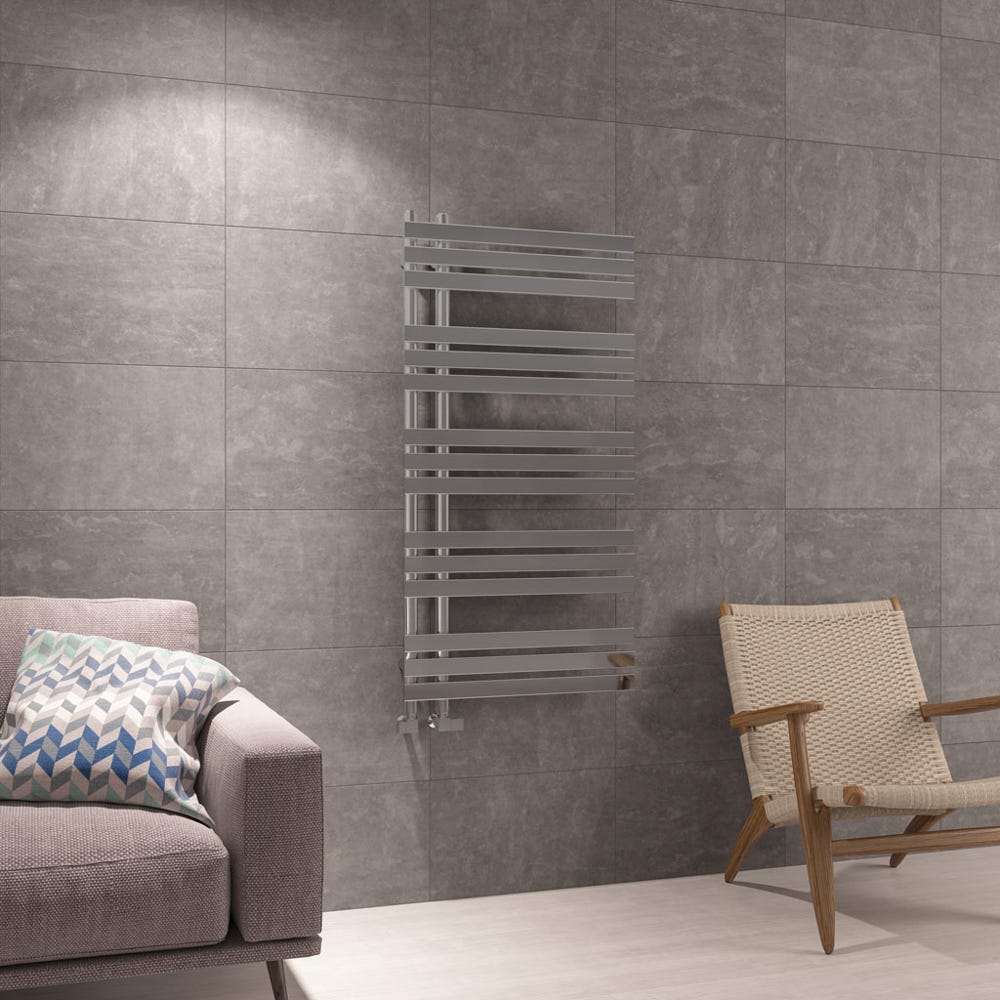 Eastbrook Leonardo Chrome Towel Radiator 1200 x 600mm