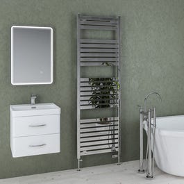 Eastbrook Staverton Chrome Towel Radiator 1800 x 600mm