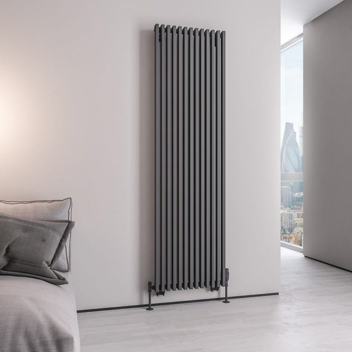 Eastbrook Rowsham Matt Anthracite Radiator 1800 x 500mm