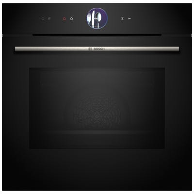 Bosch HMG7764B1B Series 8 Built In Single Pyrolytic Oven With Microwave