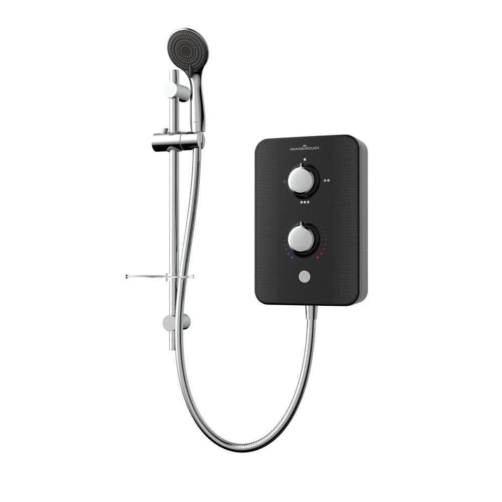 Gainsborough Slim Duo 8.5kw Electric Shower Piano Black