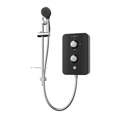 Gainsborough Slim Duo 8.5kw Electric Shower Piano Black