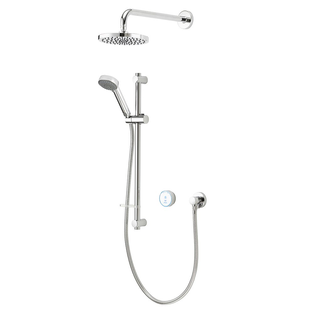 Aqualisa Quartz Blue Digital Shower with Adjustable & Fixed Wall Head