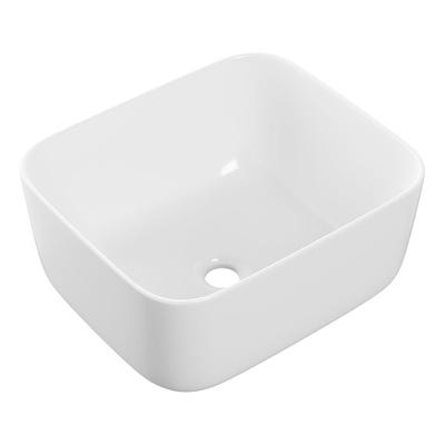 Bane Deep 420mm Ceramic Countertop Basin - White