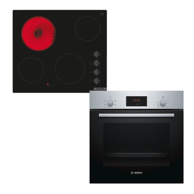 Bosch Single Oven & 60cm Ceramic Hob Pack
