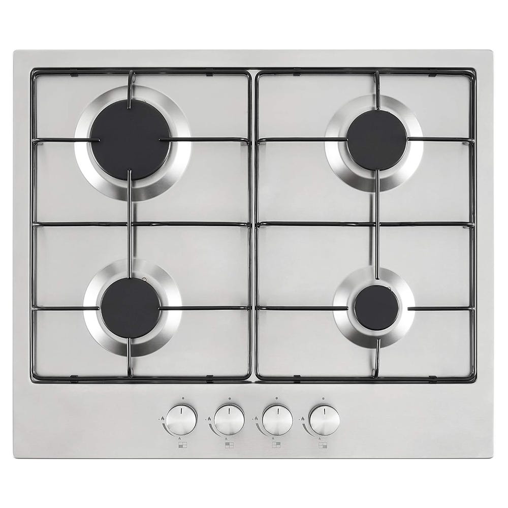 Cookology 60cm 4 Burner Gas Hob Stainless Steel