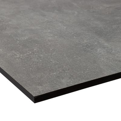 Cloudy Cement Compact Laminate Worktop Dark Core