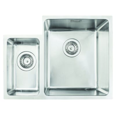 Hafele Murano 575mm 1.5 Bowl LHSB Undermount Sink Stainless Steel