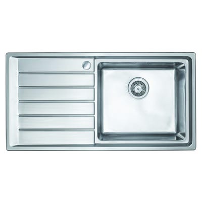 Hafele Veneto 970mm 1.0 Bowl Inset Sink LH Drainer Stainless Steel