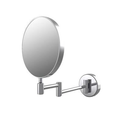 Amato Round Cosmetic Shaving Mirror Chrome