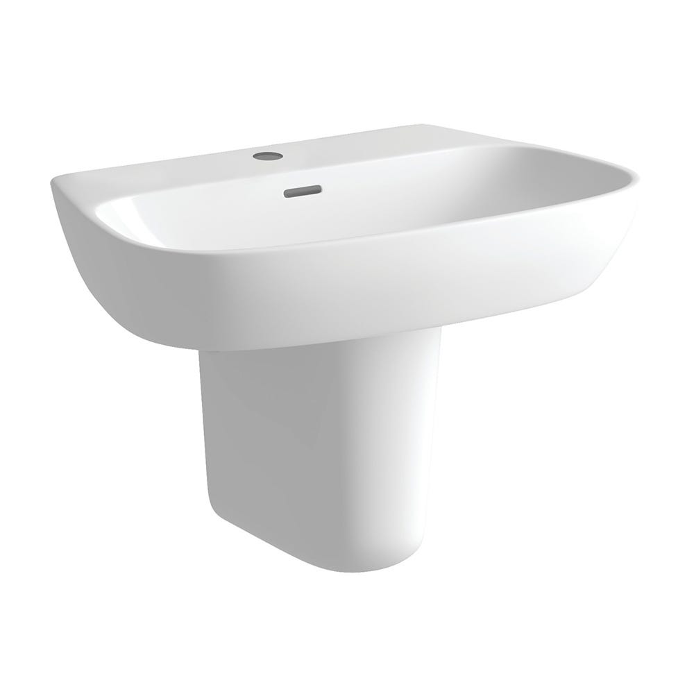 Torino 1 Tap Hole Basin & Semi-Pedestal Set