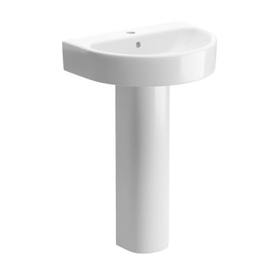 Cascina 1 Tap Hole Basin & Pedestal Set