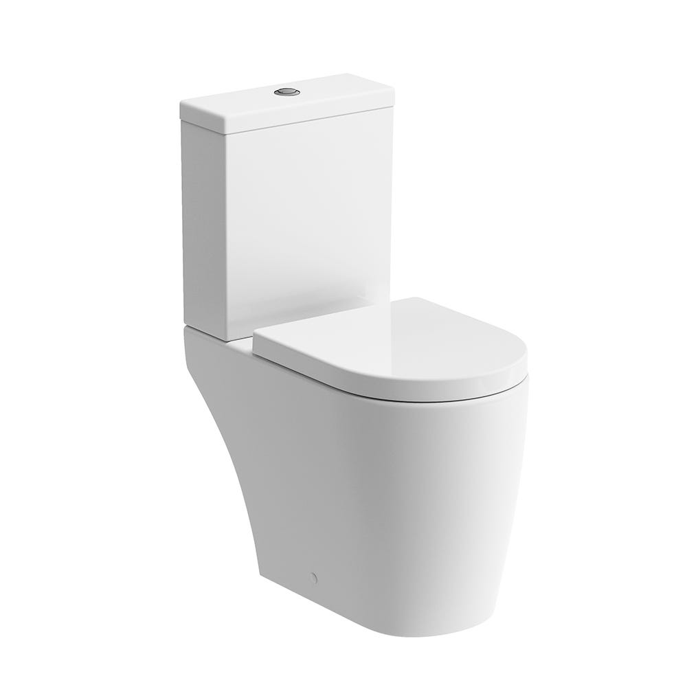 Cascina Open Back Close Coupled Toilet & Soft Close Seat
