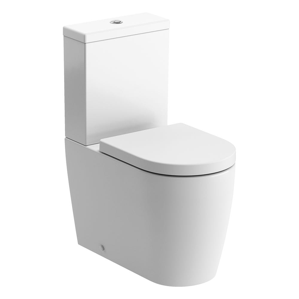 Cascina Fully Shrouded Comfort Height Close Coupled Toilet & Soft Close Seat