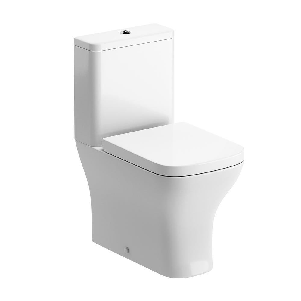 Cosenza Fully Shrouded Short Projection Close Coupled Toilet & Soft Close Seat