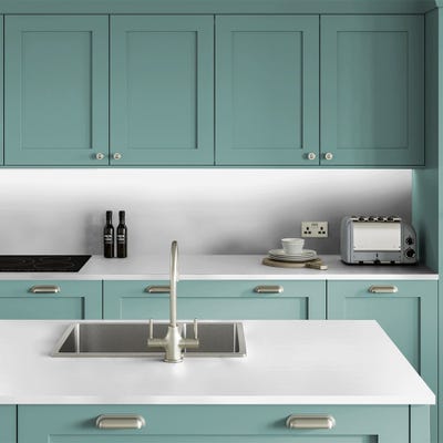 Formica Matt Crisp White Laminate Splashback PP6340 4100 x 1210 x 6mm