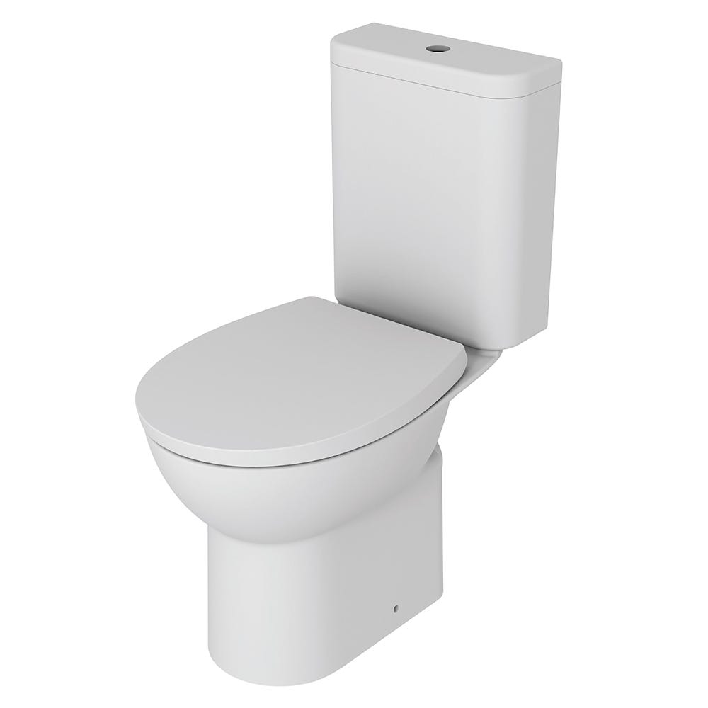 Toilet 2Go Rimless Close Coupled Toilet & Soft Close Seat