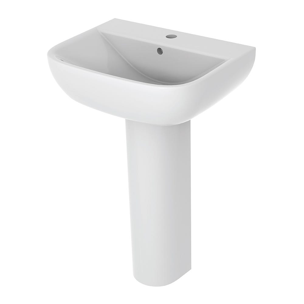 Basin 2Go 1 Tap Hole Basin & Pedestal Set