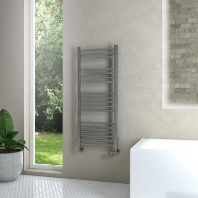 Eastbrook Wendover Brushed Straight Towel Radiator 1200 x 500mm