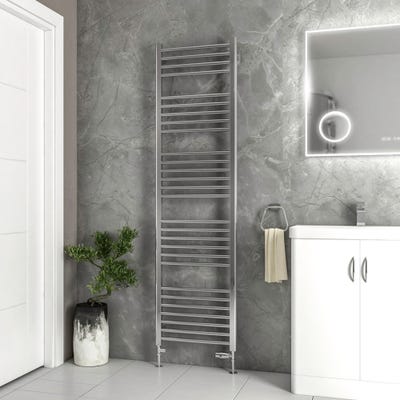 Eastbrook Wendover Polished Steel Straight Towel Radiator 1800 x 500mm
