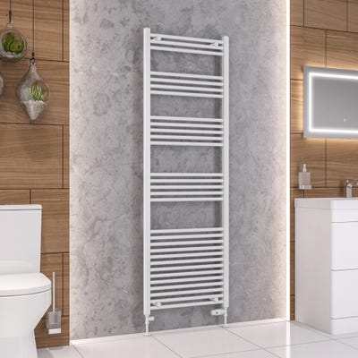 Eastbrook Wendover Gloss White Straight Towel Radiator 1800 x 600mm