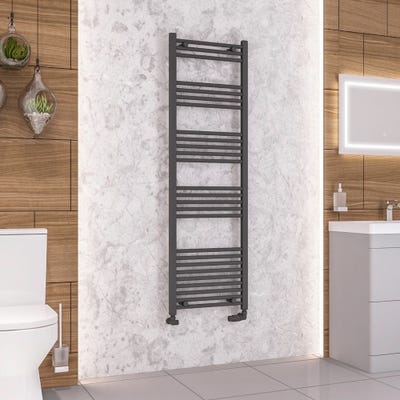 Eastbrook Wendover Matt Anthracite Straight Towel Radiator 1600 x 500mm
