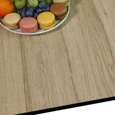 Full Stave Oak Compact Laminate Worktop Dark Core