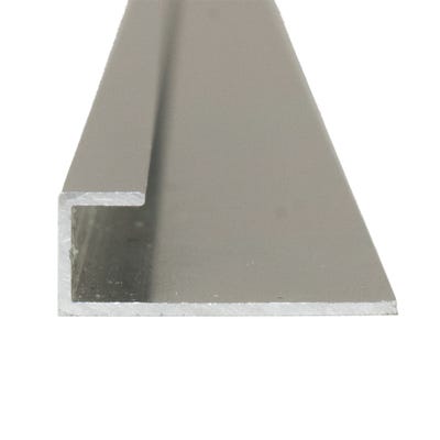 Shower Panel Trim End Cap Silver 2400mm x 8mm
