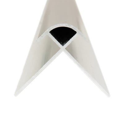 Shower Panel Trim External Corner Silver 2400mm x 8mm