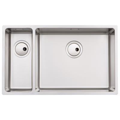 Abode Matrix R15 Large 1.5 Bowl RHMB Undermount/Inset Sink