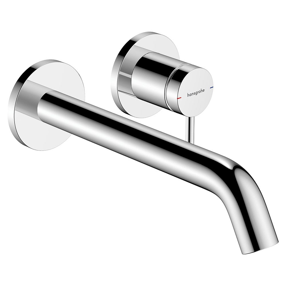 hansgrohe Tecturis S Single Lever Wall-Mounted Basin Mixer Tap Chrome