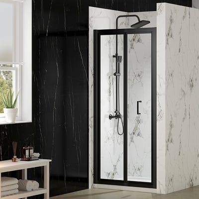 Merlyn Mbox 760mm Bi-Fold Shower Door Matt Black