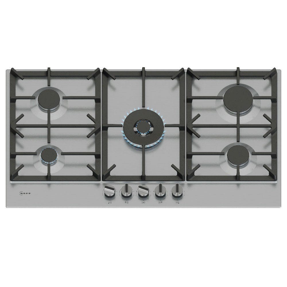 Neff T29CIR8N0 N70 915mm 5 Burner Gas Hob Stainless Steel