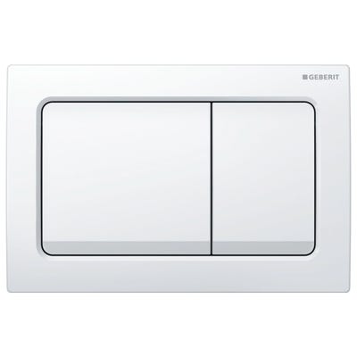 Geberit 115.055.11.1 Alpha01 Square Dual Flush Plate White