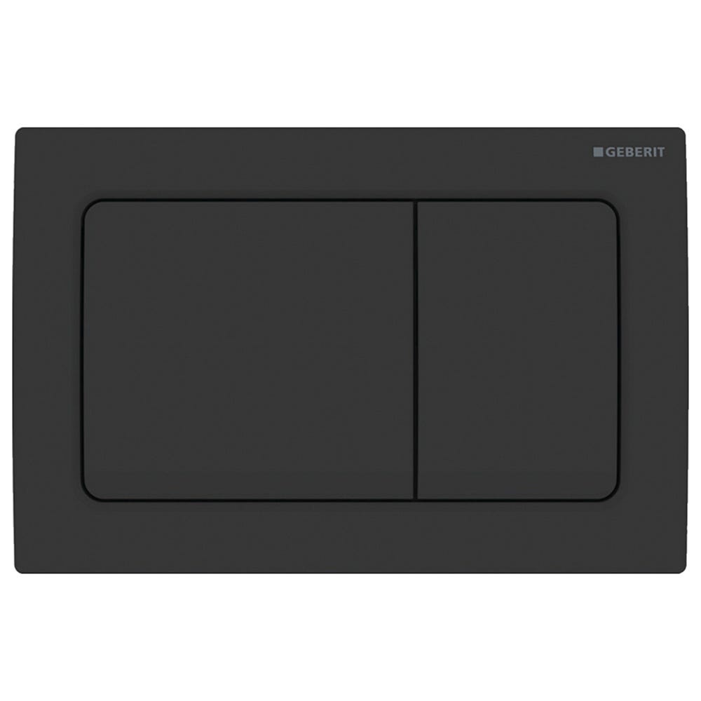 Geberit 115.055.14.1 Alpha01 Square Dual Flush Plate Black Matt