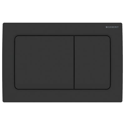 Geberit 115.055.14.1 Alpha01 Square Dual Flush Plate Black Matt