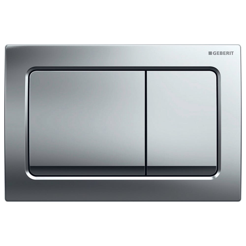 Geberit 115.055.21.1 Alpha01 Square Dual Flush Plate Gloss Chrome