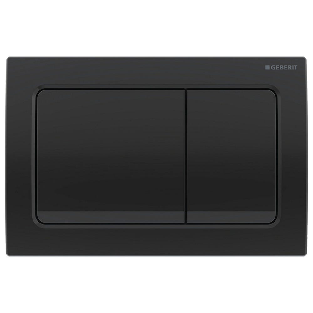 Geberit 115.055.QC.1 Alpha01 Square Dual Flush Plate Black Chrome