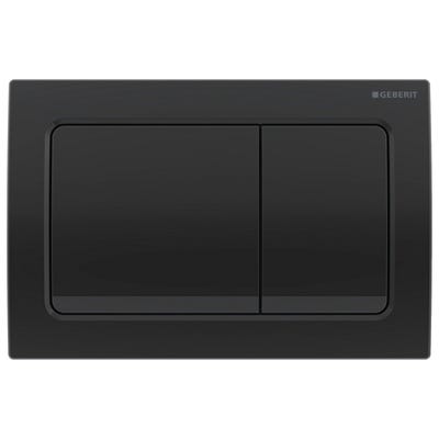 Geberit 115.055.QC.1 Alpha01 Square Dual Flush Plate Black Chrome