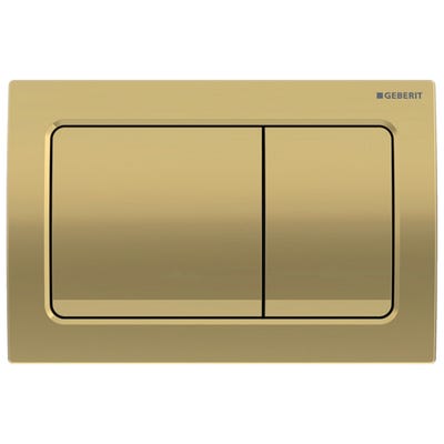 Geberit 115.055.QE.1 Alpha01 Square Dual Flush Plate Brass