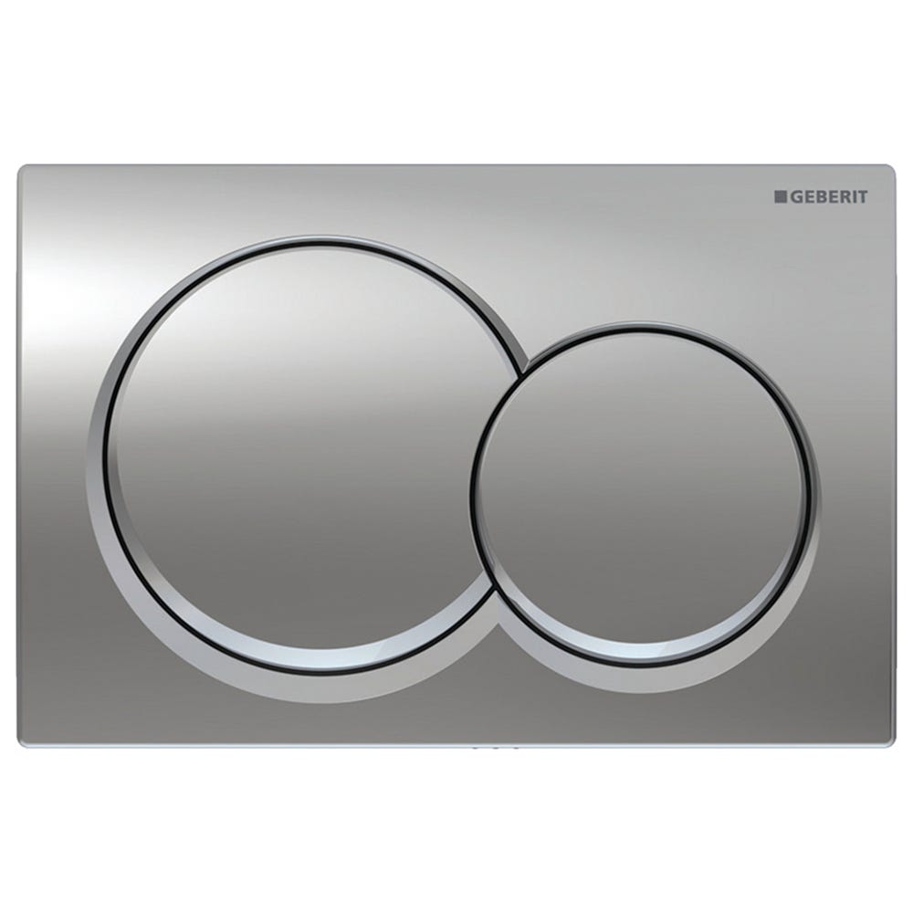 Geberit 115.035.21.1 Alpha01 Round Dual Flush Plate Gloss Chrome