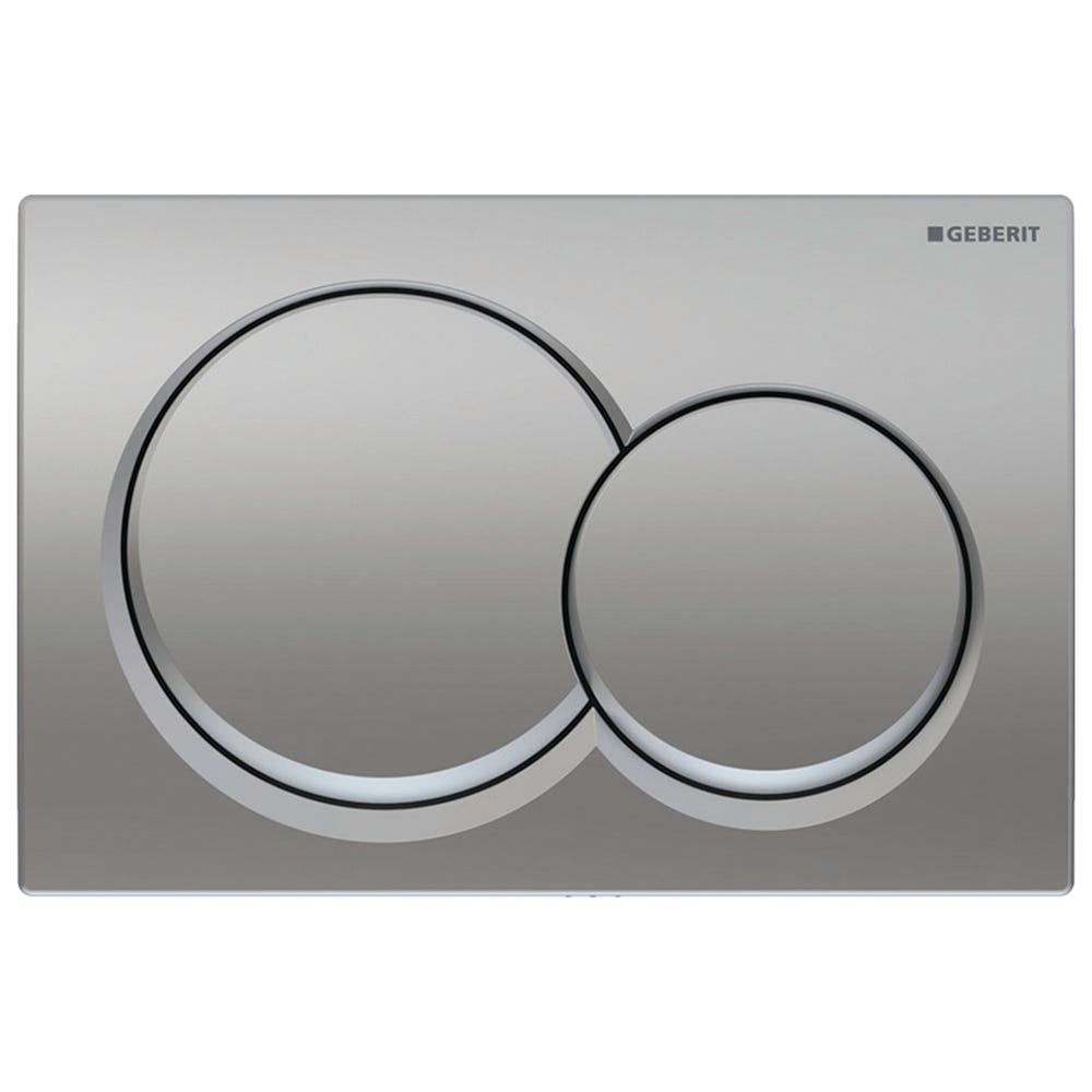 Geberit 115.035.46.1 Alpha01 Round Dual Flush Plate Matt Chrome
