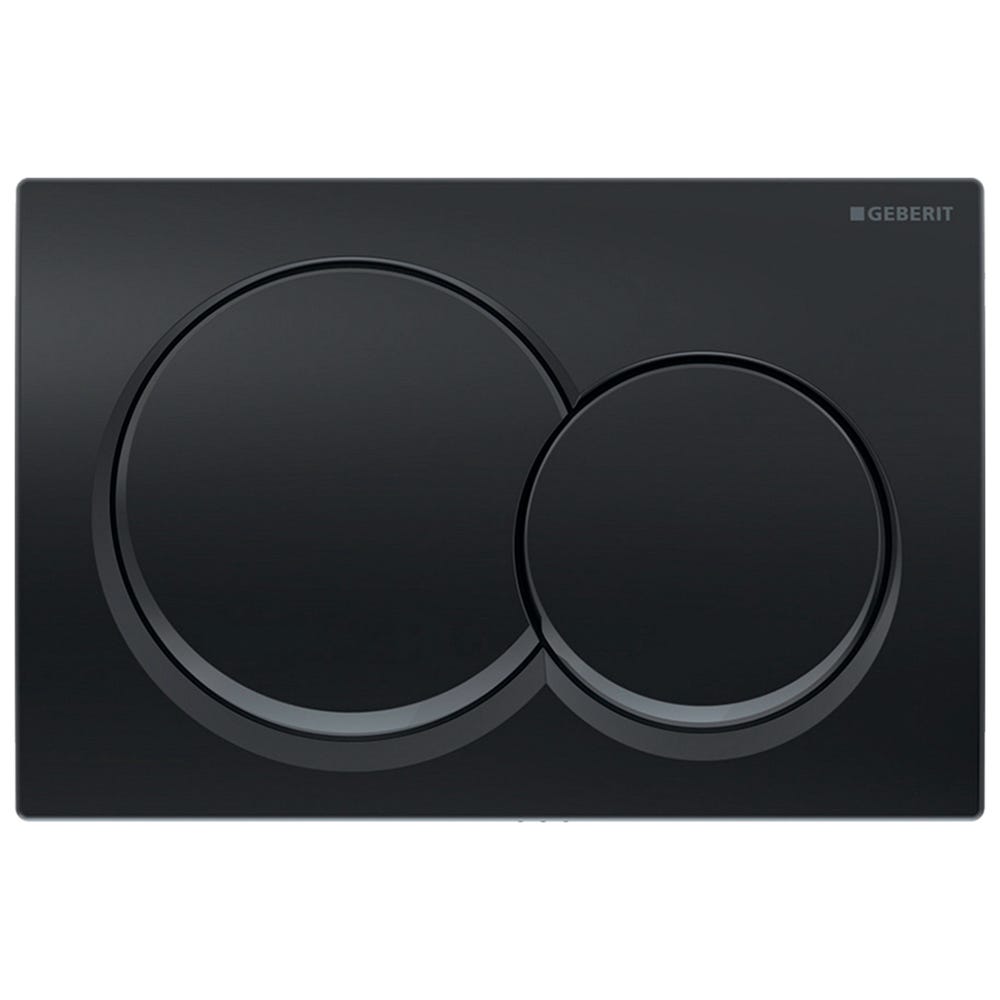 Geberit 115.035.QC.1 Alpha01 Round Dual Flush Plate Black Chrome