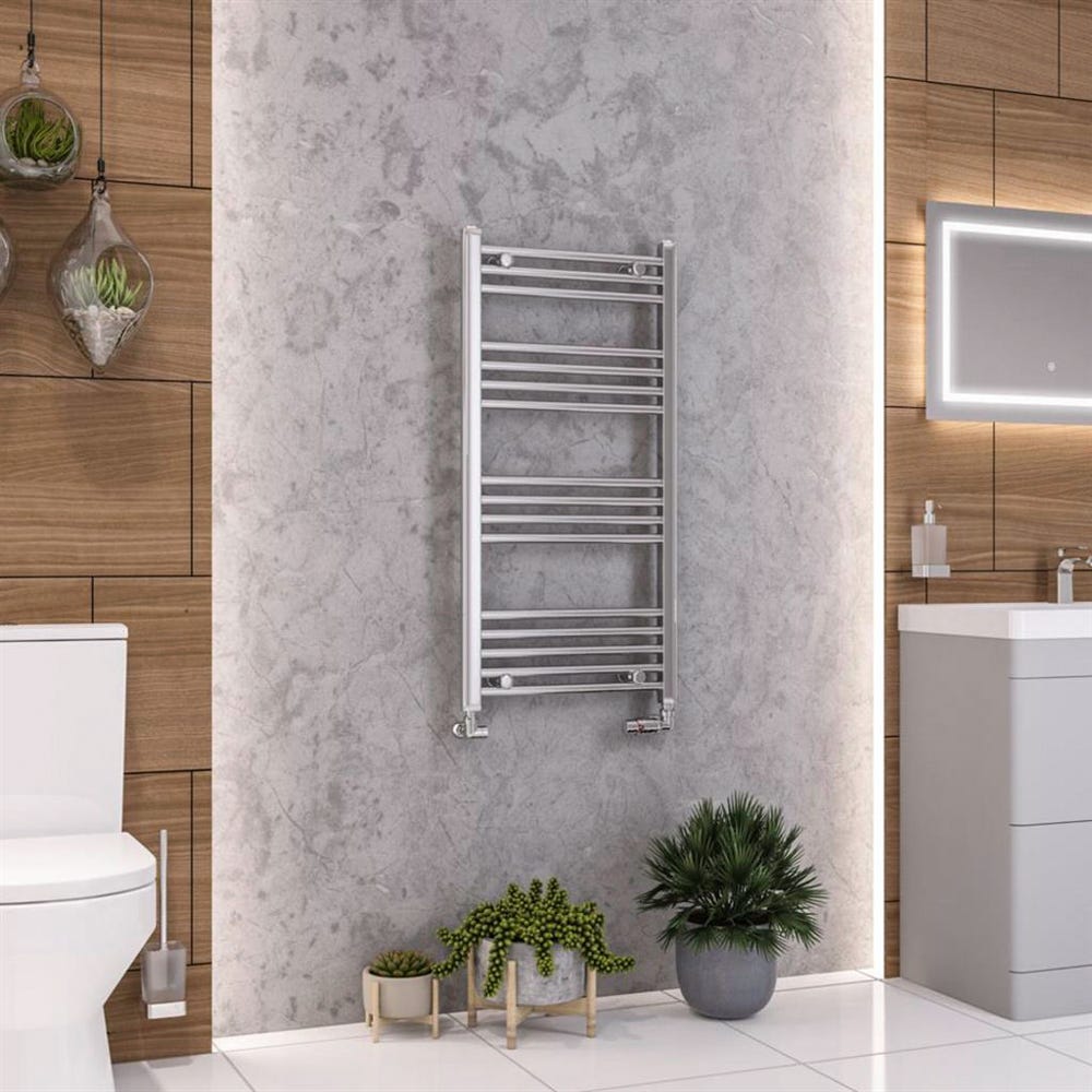 Eastbrook Wendover Chrome Straight Towel Radiator 1000 x 500mm